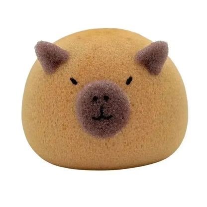 Kawaii Capybara Bath Sponge Ball 🛁✨ – Adorable Body Exfoliator for Baby Showers & Home Spa Fun! 🧼💖