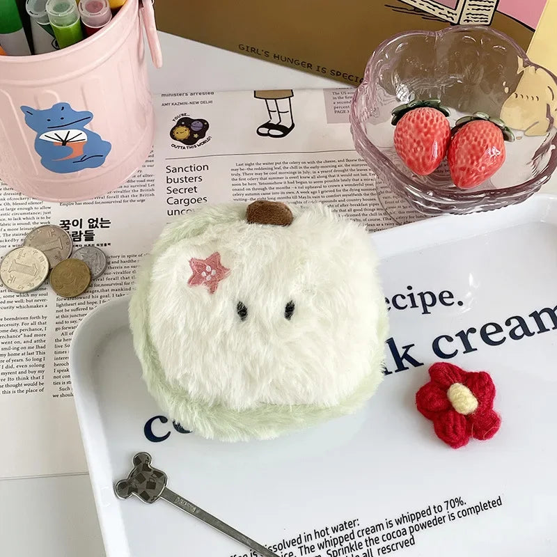 🍎 Sweet Apple Plush Coin Purse - Adorable Storage Buddy for Kids 🎈🥳 - Pixie Quill