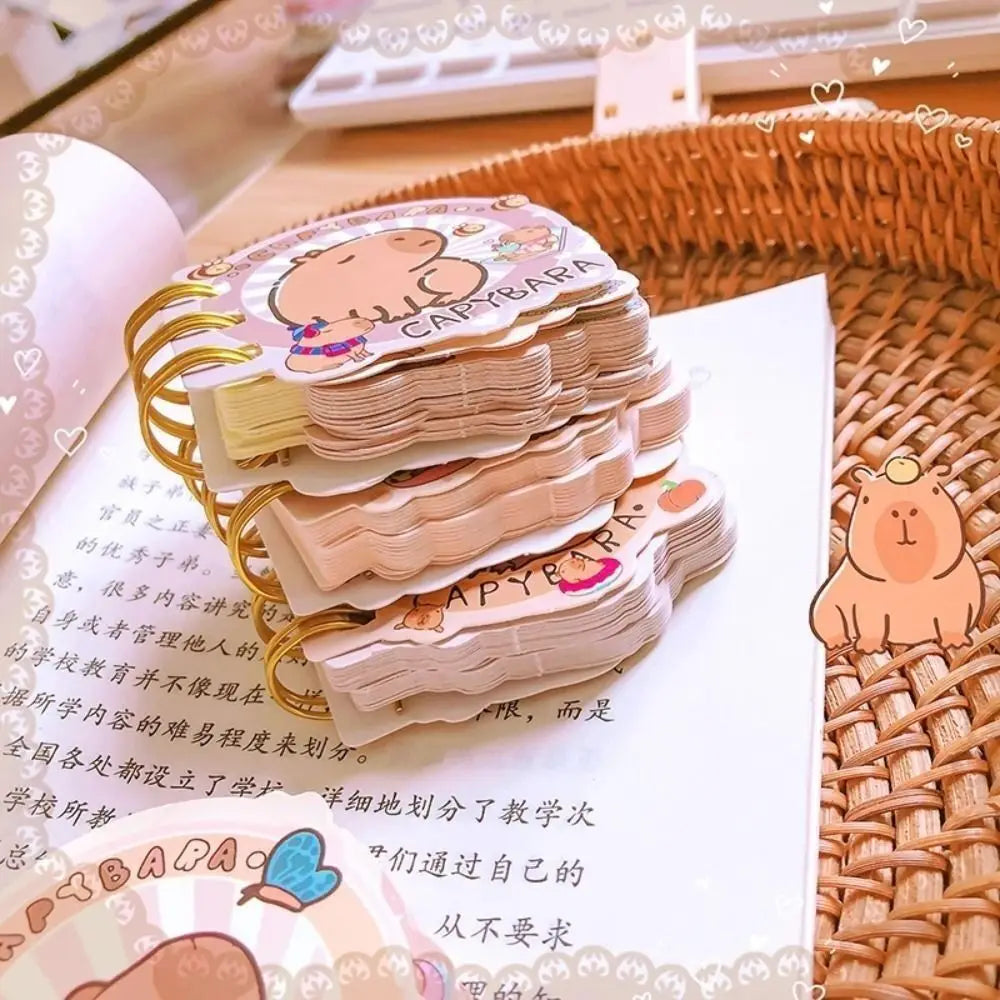 Kawaii Capybara Mini Notebook 📒✨ | Adorable Random Color Writing Pad for Creative Souls! 🐾🌈