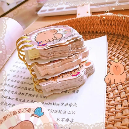 Kawaii Capybara Mini Notebook 📒✨ | Adorable Random Color Writing Pad for Creative Souls! 🐾🌈