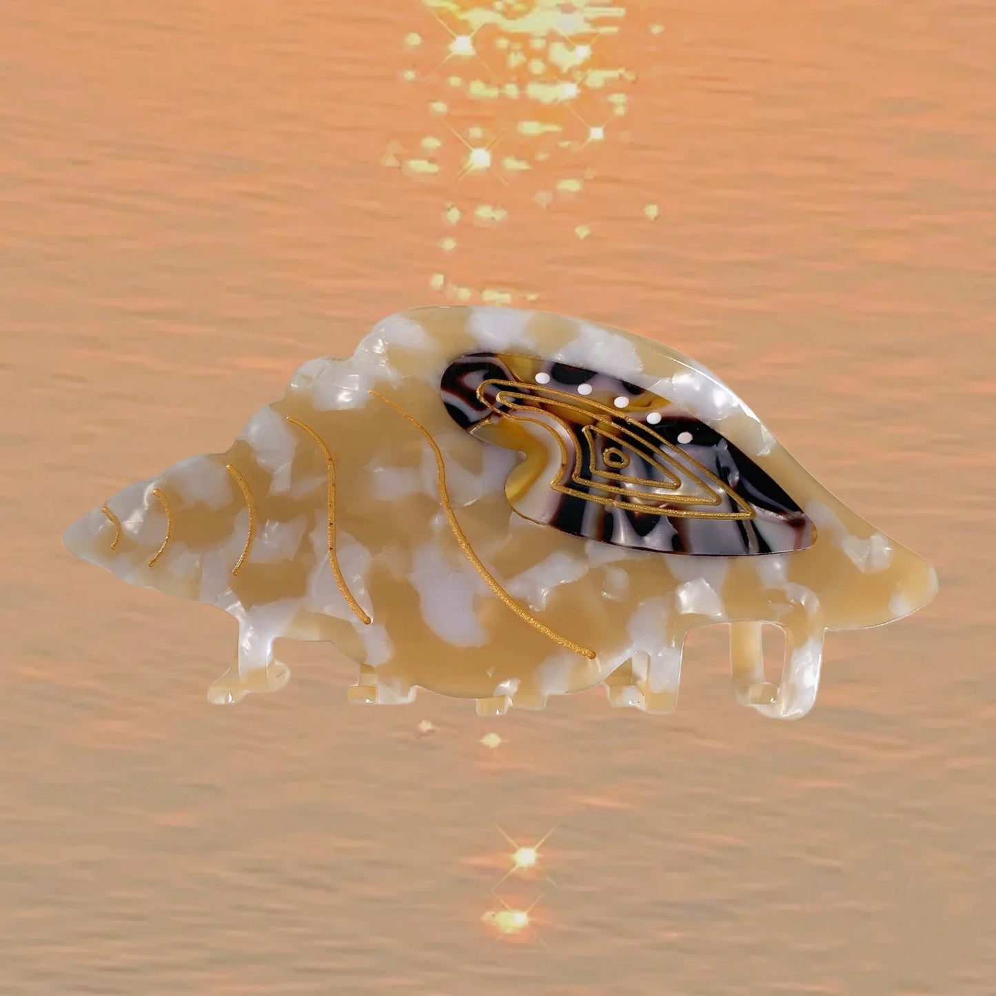 Ocean Friends Hair Claw Clip Acetate Dolphin Seahorse Jellyfish Clip For Women 🐬