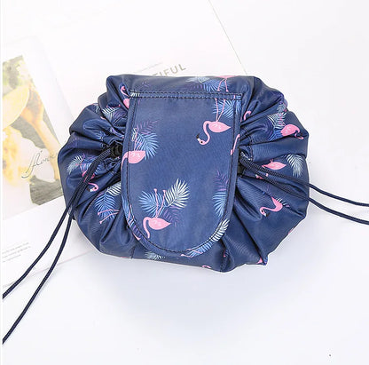 Kawaii Floral Drawstring Makeup Bag 🌸✨ | Portable Waterproof Cosmetic Pouch for Travel & Toiletries 💖👜
