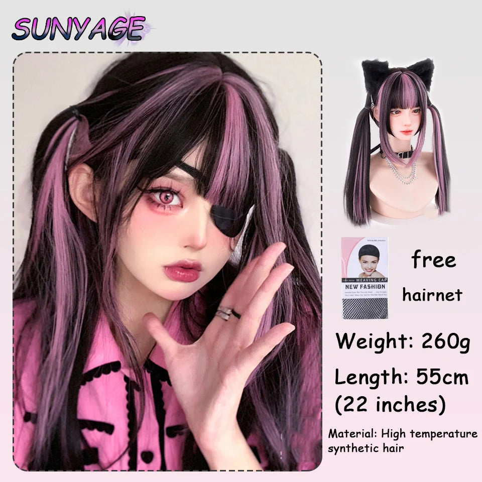 Kawaii Ombre Princess Double Ponytail Wig 💖✨