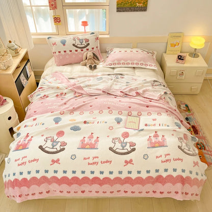 Cute Strawberry Dreams 🍓✨ Cozy Flannel Blanket for Kids - Perfect for Cuddles & Adventures! 🌟🛋️ - Pixie Quill