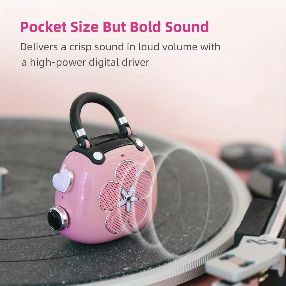 Kawaii DOSS Mini Bluetooth Speaker 🎶💖 - Cute Retro Design, 5W Sound, Perfect Portable Gift!