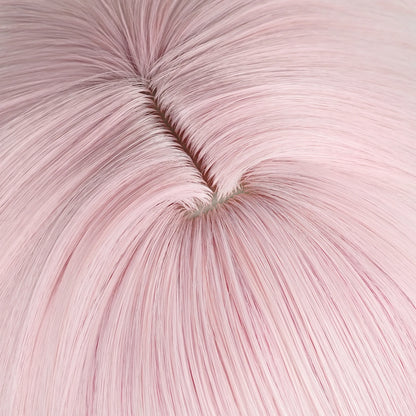Ombre Pink Synthetic Wig For Women Heat Resistant Straight Cosplay Anime Game Hair For Daily Parties 🎀💖✨