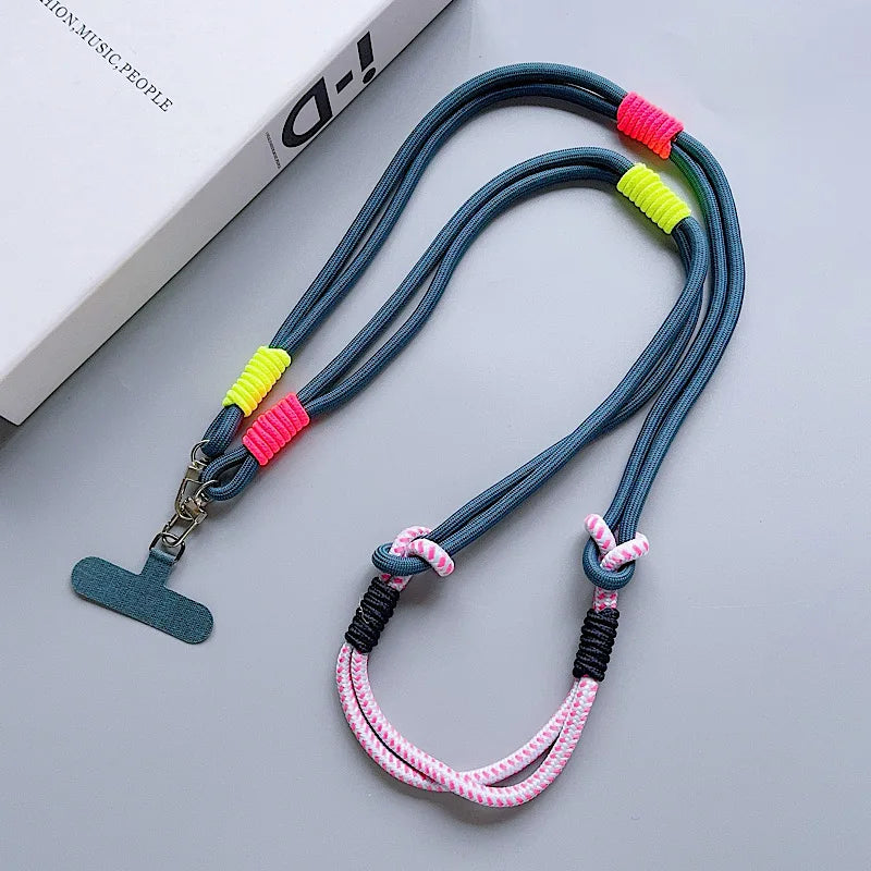 Kawaii Handwoven Phone Lanyard 🌈✨ | Long Crossbody Strap - Sturdy & Cute Anti-Loss Accessory for All! 💖📱