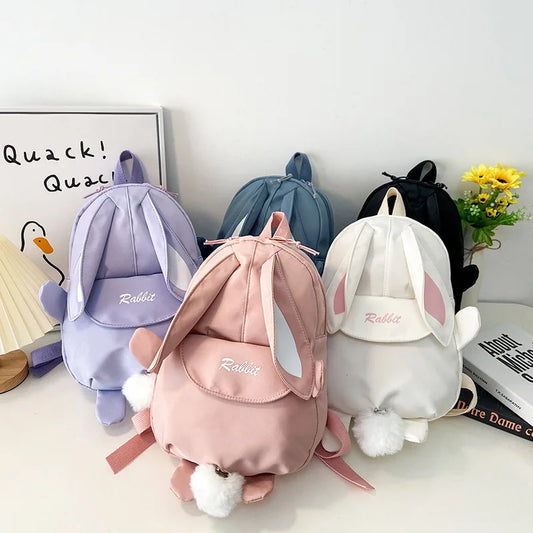 Kawaii Bunny Backpack 🎒✨ - Adorable Lightweight School Bag for Kids 🐰🌈 - Perfect for Kindergarten!