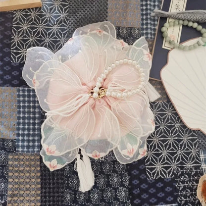 Kawaii Dreamy Lotus Pearl Handbag 🌸✨ | Vintage Hanfu Purse for Sweet Cosplay Princesses 🎀💖