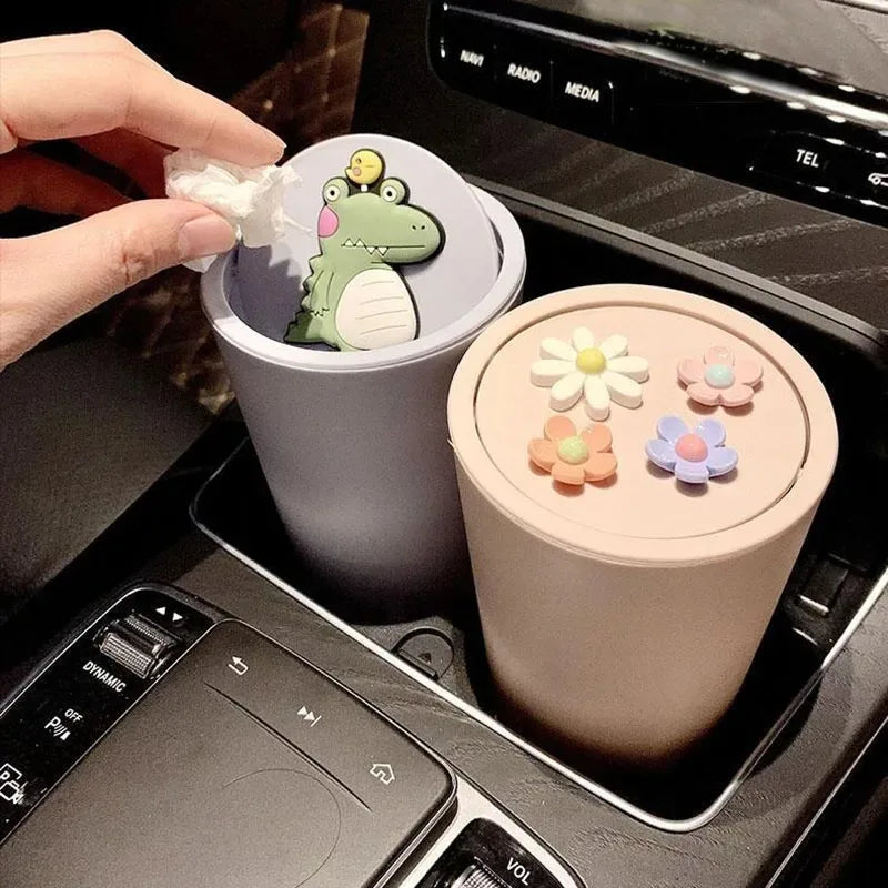 Kawaii Mini Car Trash Can 🚗✨ | Cute & Creative Desktop Debris Box 🌸 | Fun Storage Solution for Home & Office 🎉