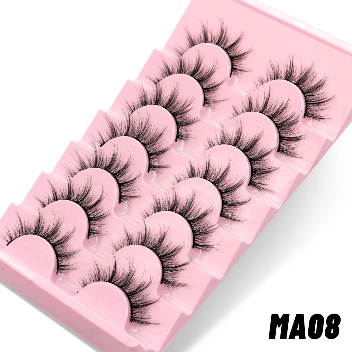 Manga Lashes 3D Natural Fluffy Cross Wispy Eyelashes 😺✨