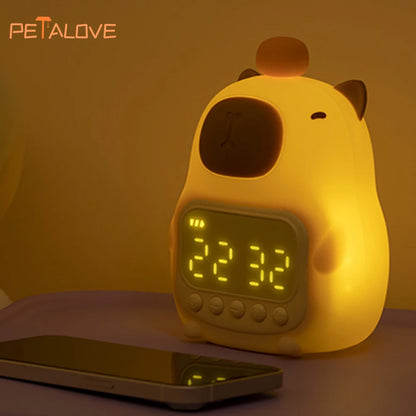 Adorable Capybara Night Light 🌟 | Kawaii Silicone Bedside Lamp 🐾 | USB Rechargeable Animal Glow for Kids' Rooms 🌙✨