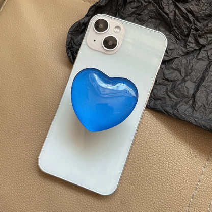 Phone Holder Popular Socket Griptok Finger Grip Bracket Stand Love Heart Ins Style Cute Poping Pink White Cellphone Accessory - Pixie Quill