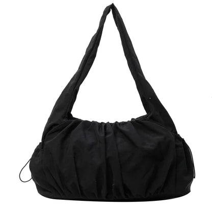 Kawaii Chic Nylon Pleated Crossbody Bag 🎀✨ | Trendy Women's Tote with Large Capacity - Perfect for Casual Adventures! 👜💕