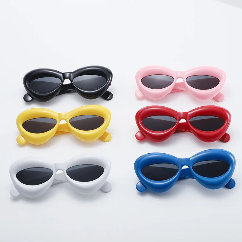 Kawaii Candy Color Cat Eye Sunglasses 🌈✨ | Y2K Gradient Shades for Trendy Women 👓💖