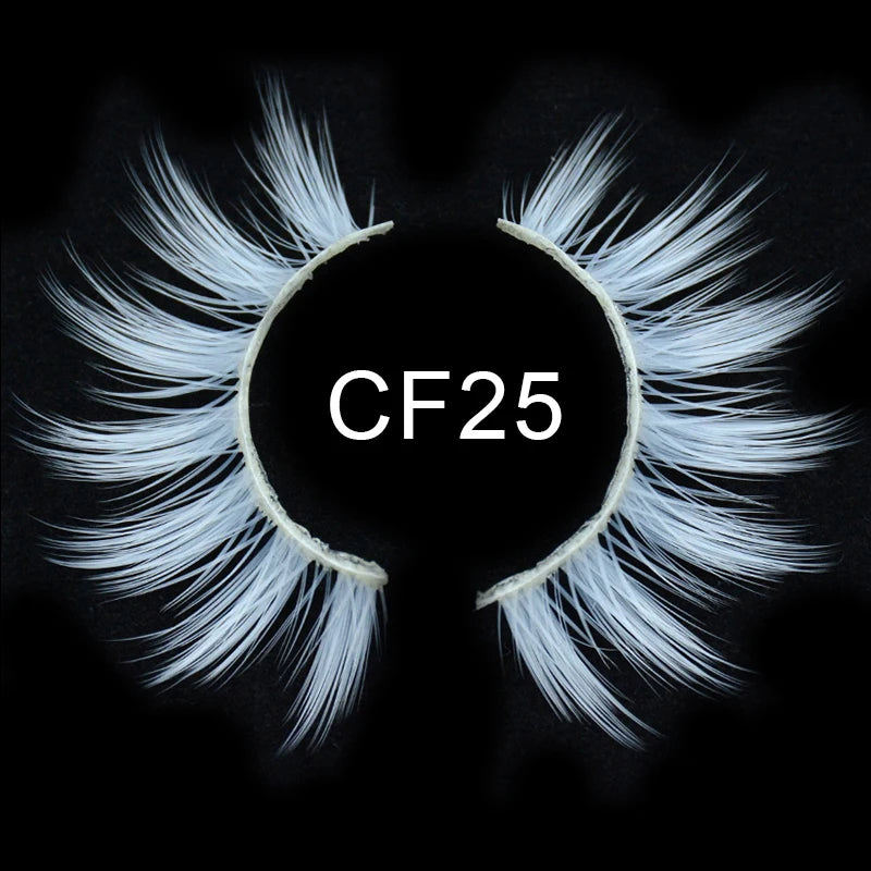 Kawaii Rainbow Mink Lashes 🌈 | 3D/5D Colorful Faux Eyelashes for Cosplay & Halloween 🎉