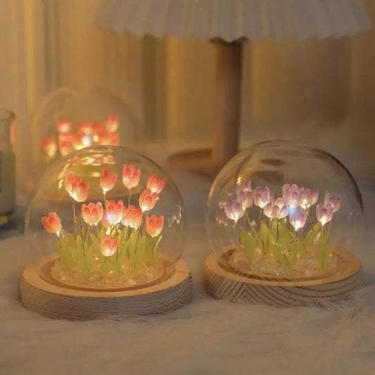 Kawaii Tulip LED Night Light 🌷✨ | Handmade DIY Table Lamp for Cozy Bedrooms & Adorable Gift Ideas 🎁💖