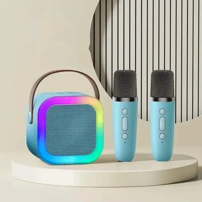 Kawaii K12 Bluetooth Karaoke Speaker 🎤✨ | Portable Mini Wireless Audio with Microphone for Family Fun & Singing Parties! 🎶💖