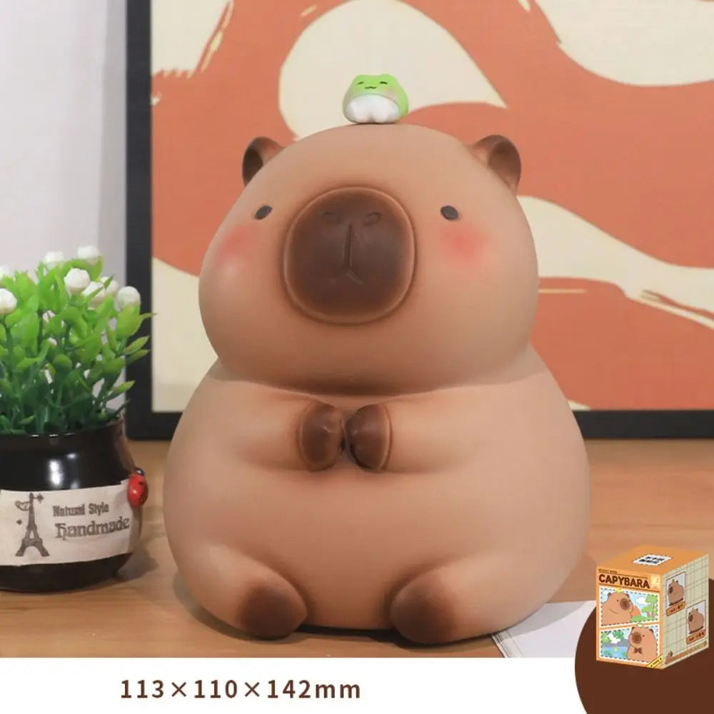 Adorable Kawaii Capybara Piggy Bank 🐹💰 - Large Capacity for Cash Savings & Home Decor! Perfect Gift for Kids!