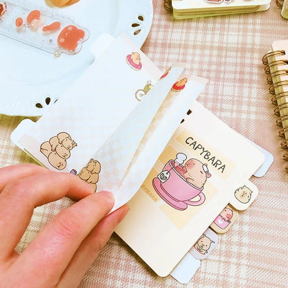 Kawaii Capybara Memo Pad 🐾✨ | A7 Notebook for Fun & Organization! 🎀📒