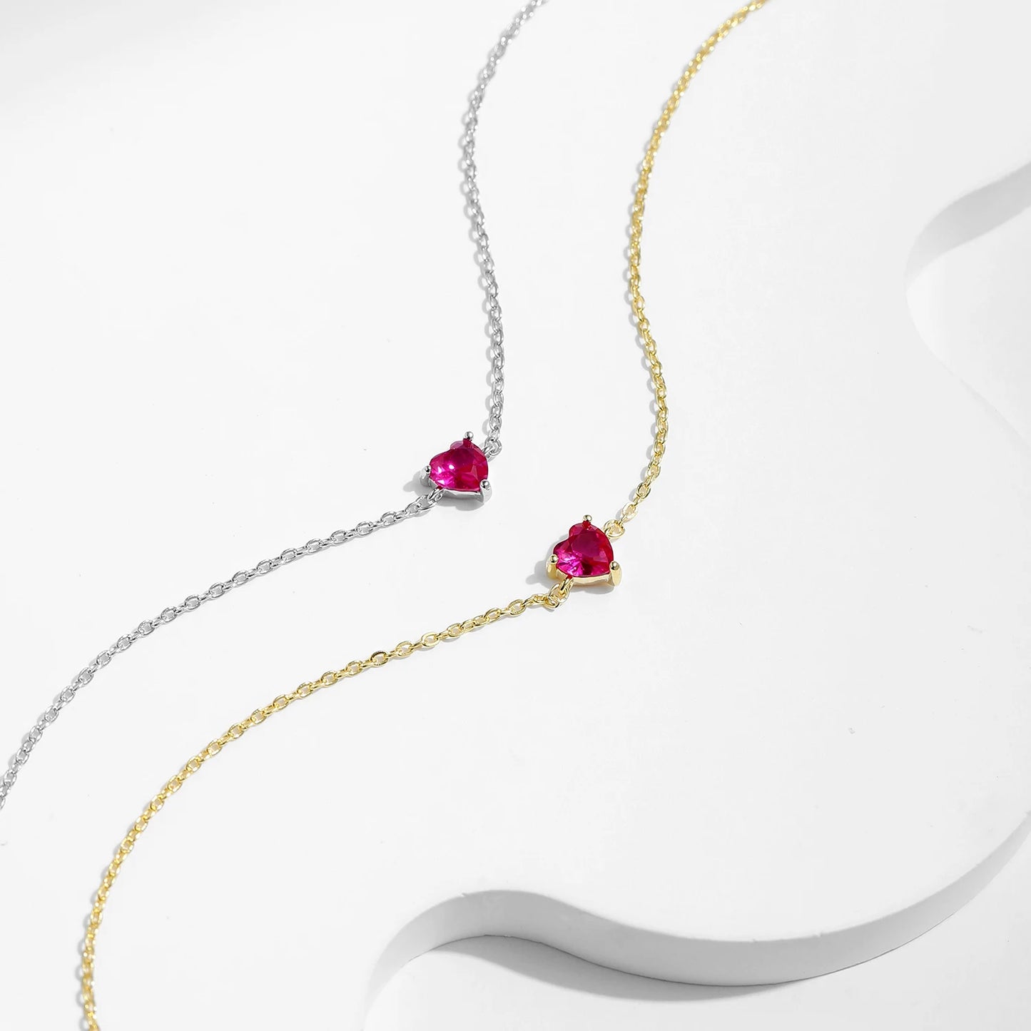 🌹 Kawaii Rose Red Heart Charm Bracelet ✨ 925 Silver Elegance for Women 💖 Perfect Gift! 🎁