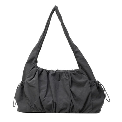 Kawaii Chic Nylon Pleated Crossbody Bag 🎀✨ | Trendy Women's Tote with Large Capacity - Perfect for Casual Adventures! 👜💕