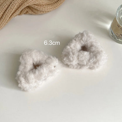 Kawaii Fluffy Cat Ear Hair Clips 🐾✨ | Adorable Lamb Cashmere Accessory for Winter 💖 | Cute Headwear for Girls & Women 🎀