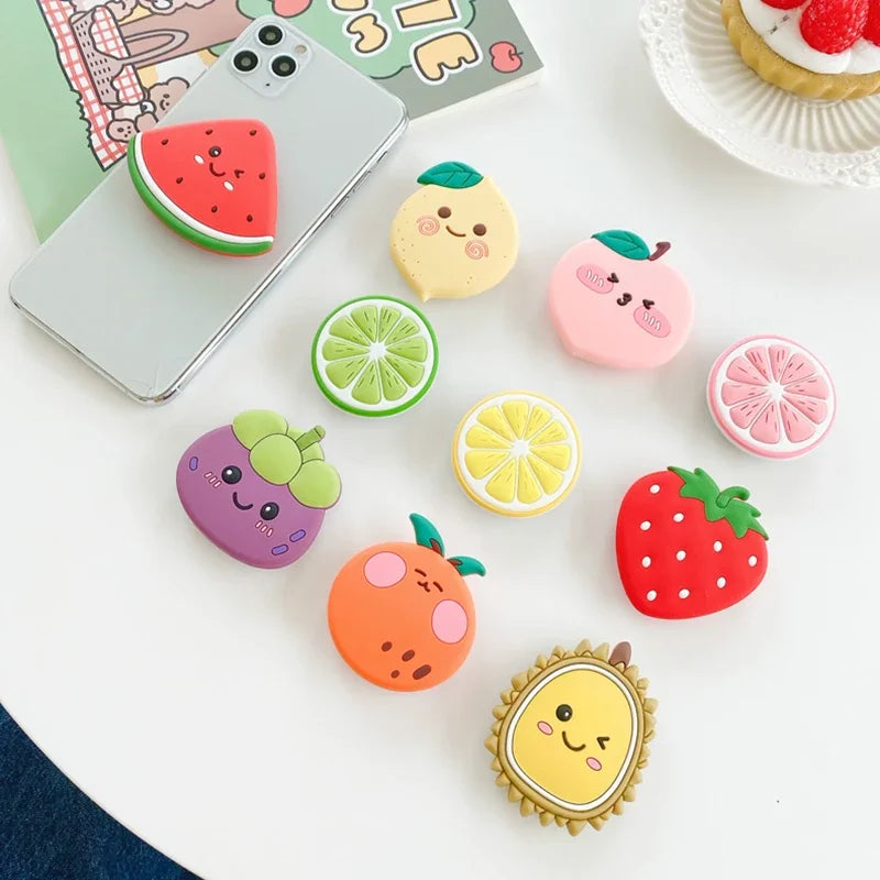 🍓 Adorable Strawberry Pop Grip Stand for iPhone 15/14 & Samsung 📱✨ - Pixie Quill