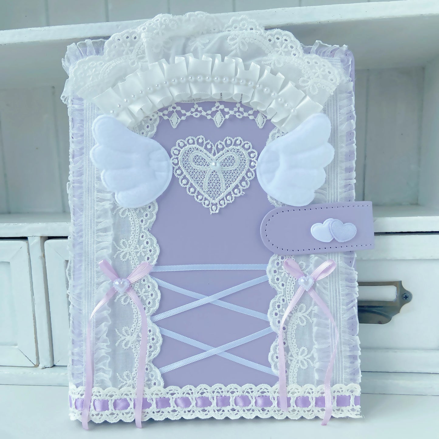 Sweet Kpop Photocard Album A5 Binder With Lace PU Cover Card Holder 📚💖