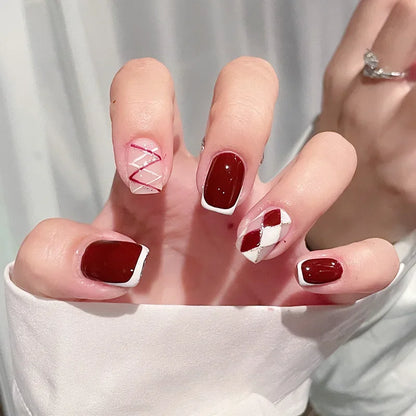 Cute Kawaii Bunny Press-On Nails 🐰✨ | 24 Pcs Full Coverage Acrylic Nail Art Set 🎨 | Reusable & Adorable Fake Nails with Tools! 💅🌸