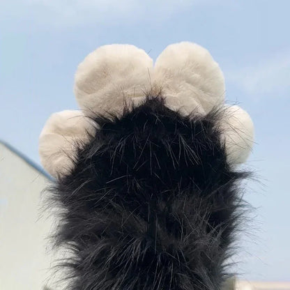 Kawaii Plush Fox Paw Mittens 🦊✨ | Cute Costume Claw Gloves for Halloween & Cosplay 🎃🐾