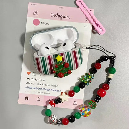 Whimsical Christmas Phone Chain Charm 🎄 Cute Wrist Strap Lanyard For IPhone