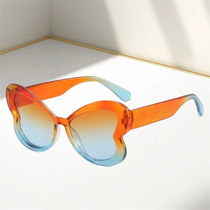 Kawaii Butterfly Shades 🦋✨ | Colorful Cat Eye Sunglasses for Trendy Ladies 🌈👓 | UV400 Protection & Retro Style!