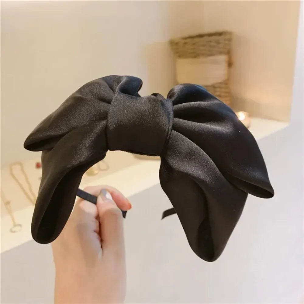 Kawaii Big Bow Black Headband 🎀✨ | Vintage Style Hair Accessory for Women & Girls | Chic & Cute Hairbands for Every Occasion!