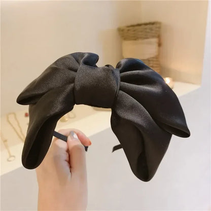 Kawaii Big Bow Black Headband 🎀✨ | Vintage Style Hair Accessory for Women & Girls | Chic & Cute Hairbands for Every Occasion!