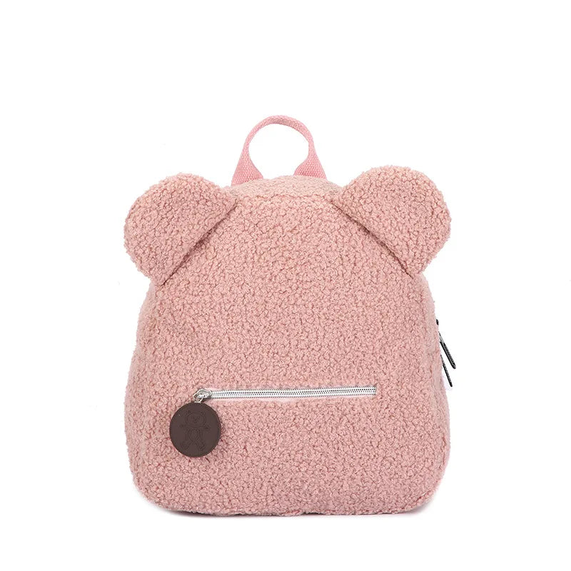 Kawaii Personalized Teddy Bear Backpack 🎒✨ Custom Name Plush Rucksack for Kids & Women 🌈 Cute Travel Bag!