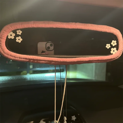 Kawaii Flower Power 🌸✨ Cute Vinyl Decals for Car Rearview Mirror & More! 🌈💖