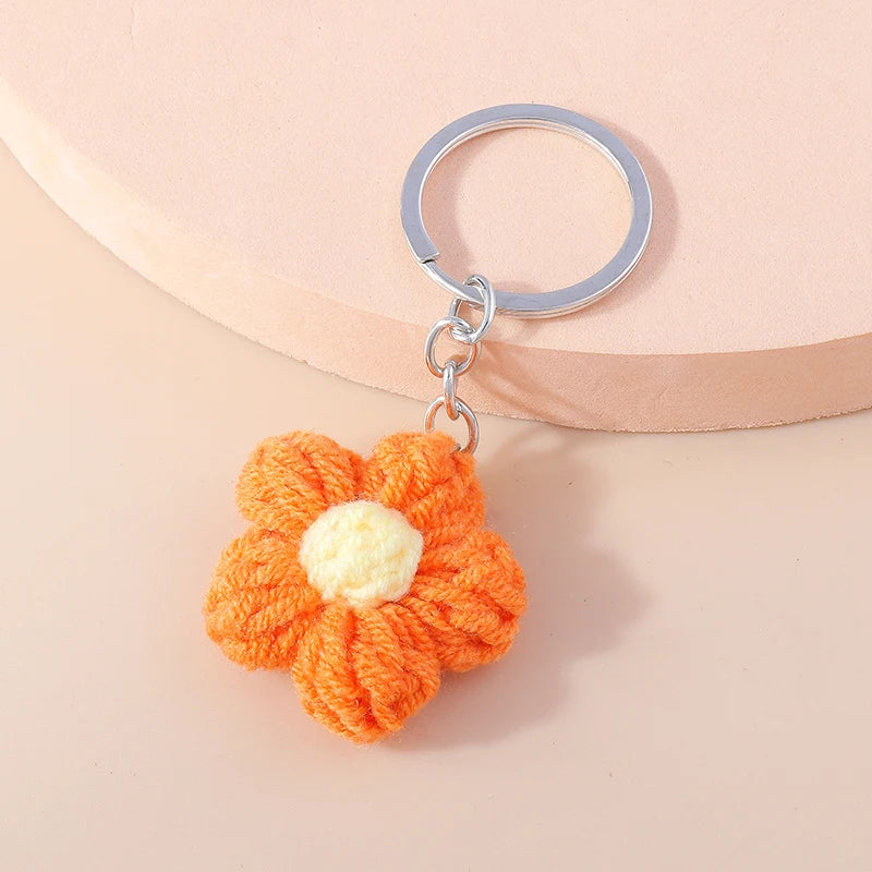 Playful Handmade Knitted Pig Dog Keyrings for Gifts 🐷🐶