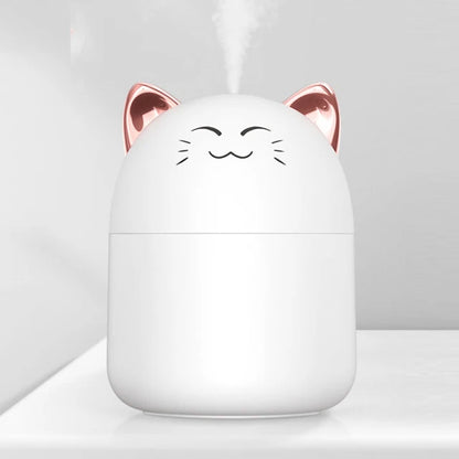 Cute 250ml Kawaii Desktop Humidifier 🌈💧 - Colorful Mist & Aroma Diffuser for Cozy Bedrooms 🛏️✨