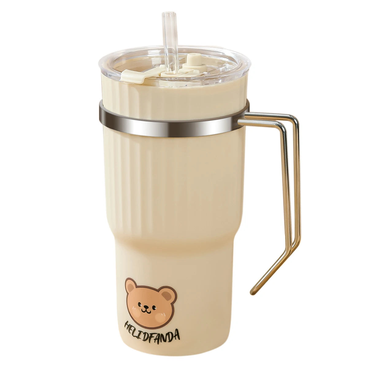 Kawaii 650ML Leak-Proof Coffee Mug ☕✨ - Adorable Portable Tumbler for Travel & Sports! 🌈💧