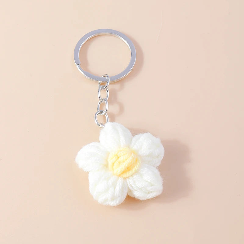 Playful Handmade Knitted Pig Dog Keyrings for Gifts 🐷🐶
