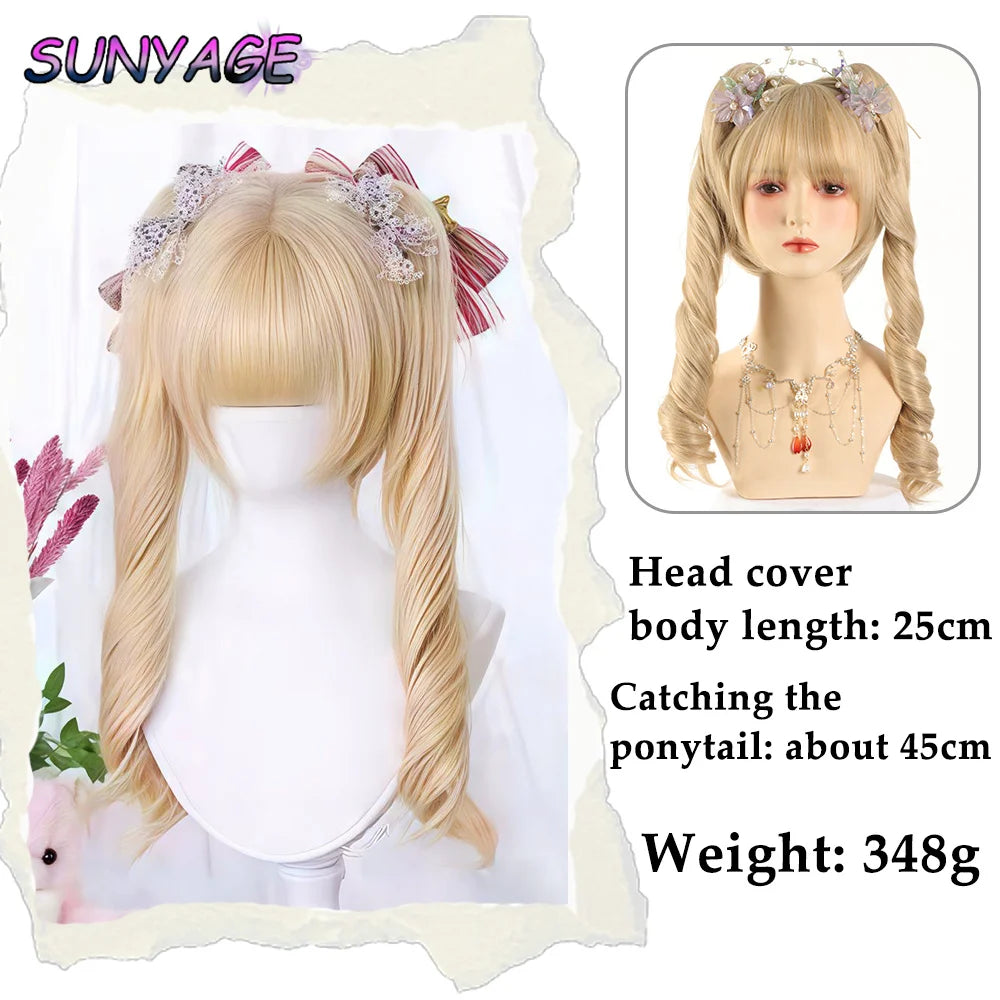 Kawaii Ombre Princess Double Ponytail Wig 💖✨