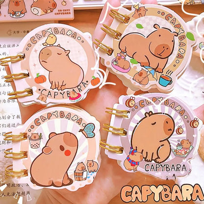 Kawaii Capybara Mini Notebook 📒✨ | Adorable Random Color Writing Pad for Creative Souls! 🐾🌈