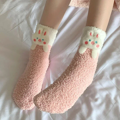 Charming Cartoon Cozy Socks for Women 🌟✨ Autumn/Winter Delight! 🧦❄️ Perfect Thermal Foot Hugs! 🎁 - Pixie Quill