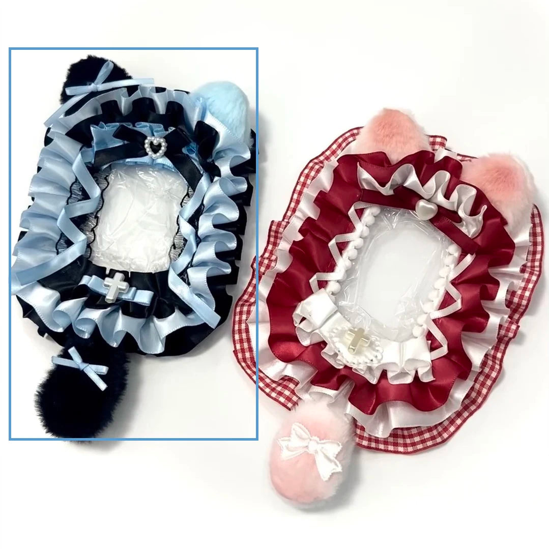 3 Inch Toploader Ruffle Fabric Photo Card Sleeves Lace Photocards Kpop 📷💖