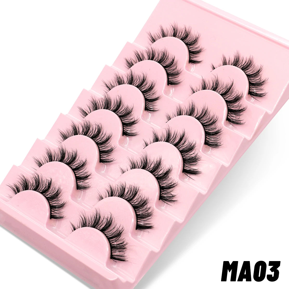 Manga Lashes 3D Natural Fluffy Cross Wispy Eyelashes 😺✨
