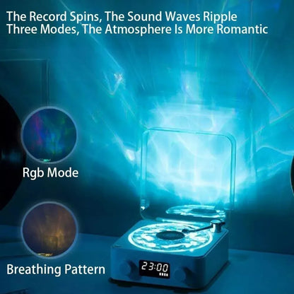 Kawaii Retro Vinyl Record Player 🎶✨ | Bluetooth Speaker with White Noise & RGB Light Magic 🌈💖