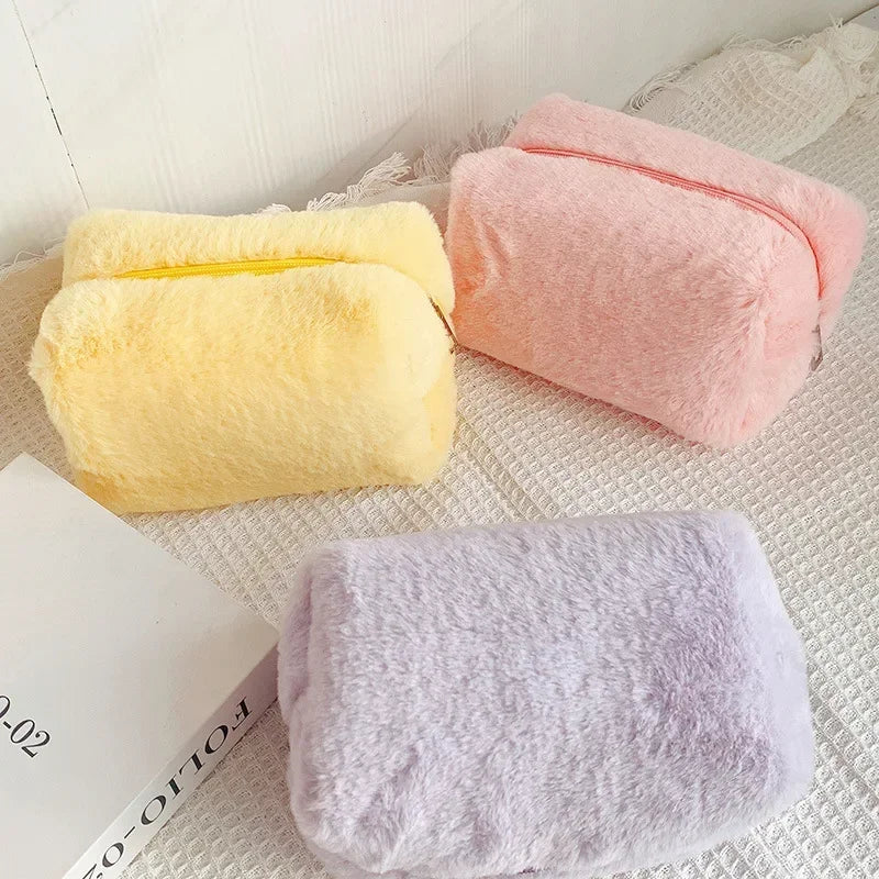 Adorable Kawaii Plush Pencil Case 🎀 | Cute Korean Stationery for School & Office ✏️ | Perfect for Girls! 🌸