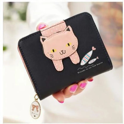 Wallest Women Purse Cute  Anime Wallet  Portable Small Luxury Wallets for Women Clutch Bag Carteras Para Mujer Coin Pocket