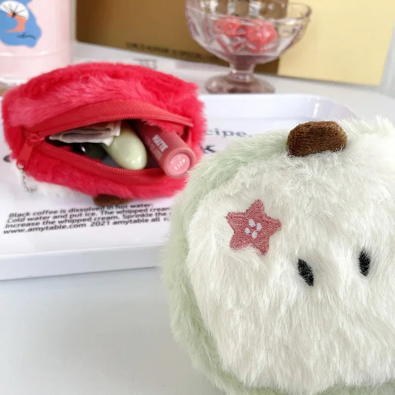 🍎 Sweet Apple Plush Coin Purse - Adorable Storage Buddy for Kids 🎈🥳 - Pixie Quill